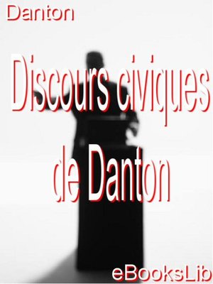 cover image of Discours civiques de Danton